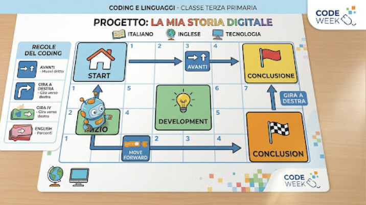 Coding e Linguaggi : Italiano,Inglese e tecnologia classi terze